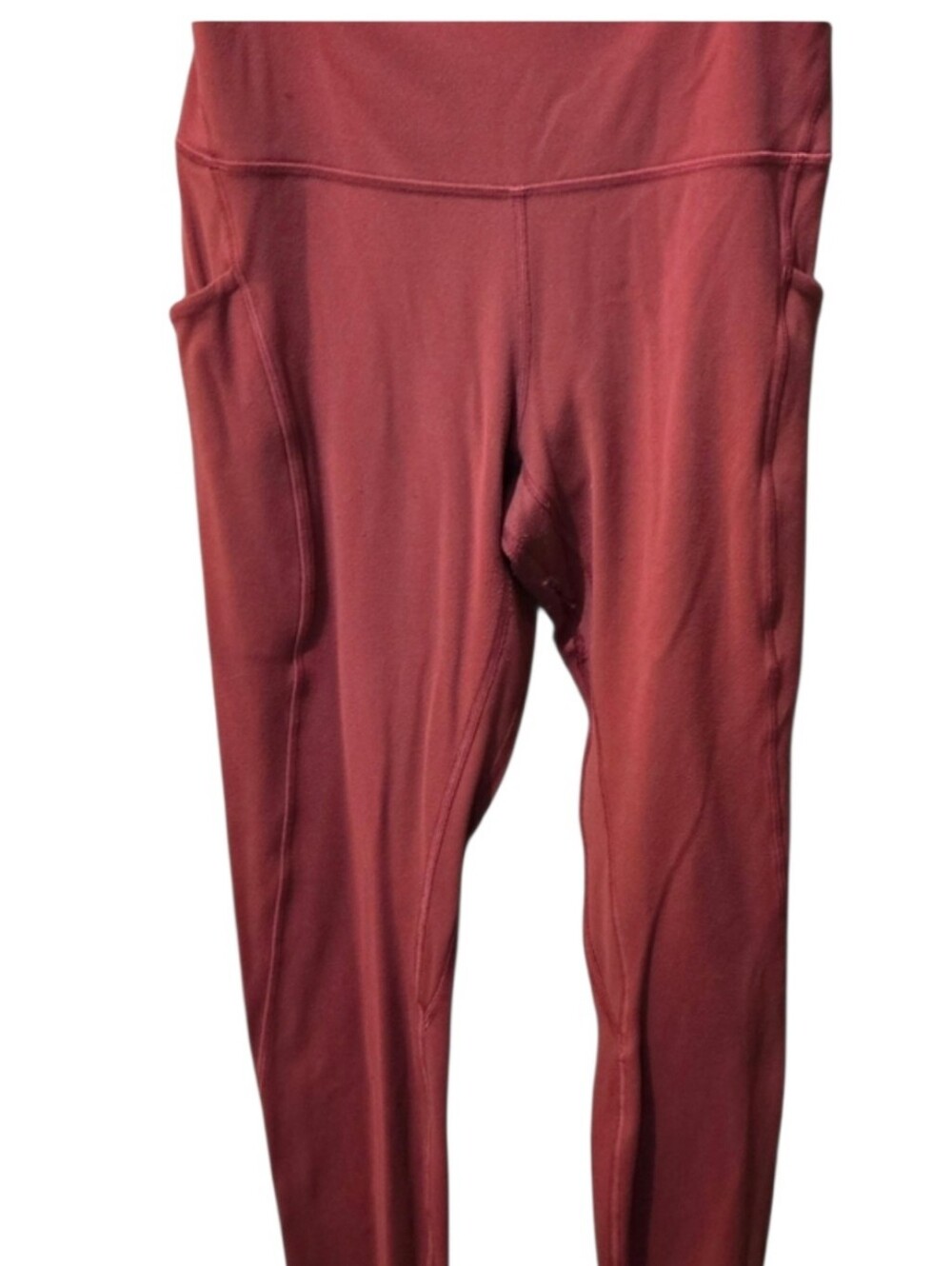 Lululemon Align High Rise Leggings Burgundy Red Side Pocket Yoga Pants Women's